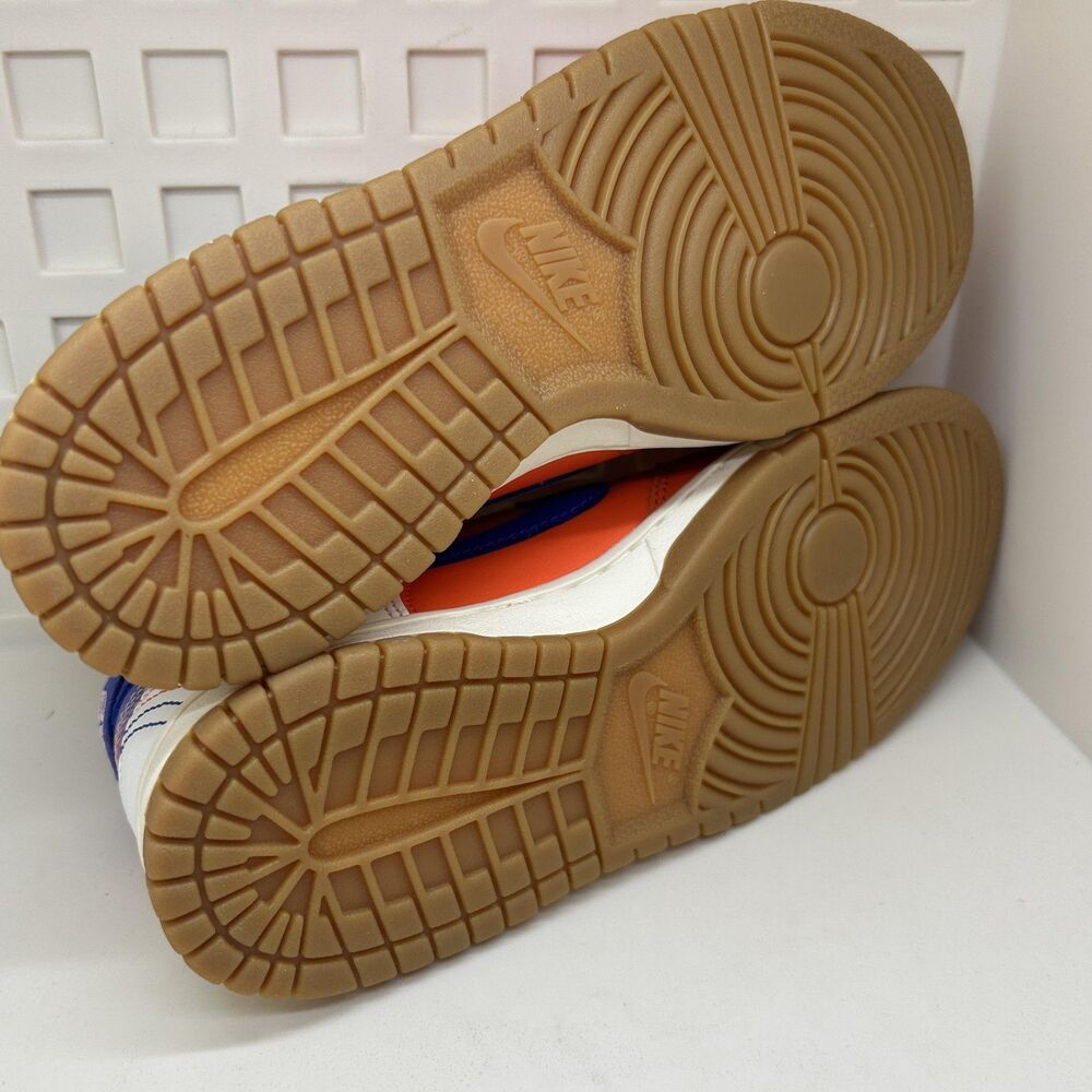 Nike Dunk Low SE Shoes Youth Size 4.5Y Safety Orange Soft Pink Gum GS FN0600-801 - Picture 6 of 9